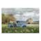 Stupell Industries Vintage Blue Truck in Meadow Wall Plaque Art